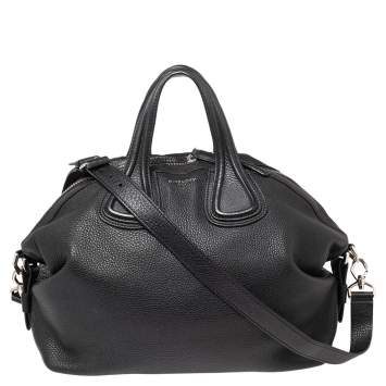 مملوكة مسبقًا Givenchy Black Leather Medium Nightingale Satchel