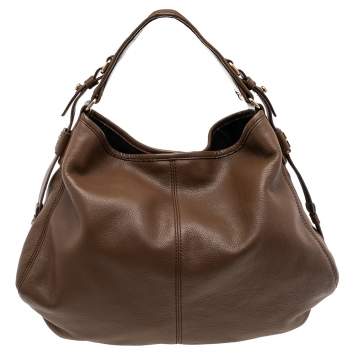 Pre Owned Givenchy Brown Leather Hobo
