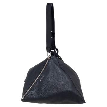Pre Owned Givenchy Black Leather Large Triangle Pouch