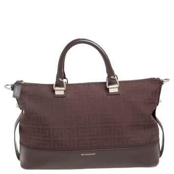 مملوكة مسبقًا Givenchy Brown Monogram Canvas and Leather Satchel