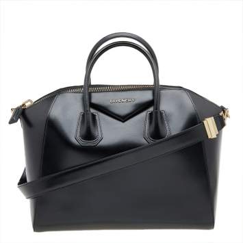 مملوكة مسبقًا Givenchy Black Leather Medium Antigona Satchel
