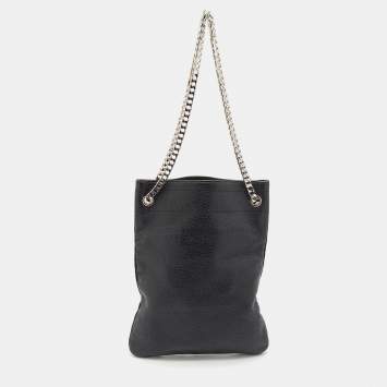 Pre Owned Givenchy Black Leather HDG Tote 