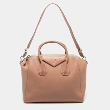 Pre Owned Givenchy Dusty Pink Leather Medium Antigona Satchel