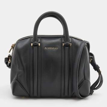 Pre Owned Givenchy Black Leather Mini Lucrezia Satchel