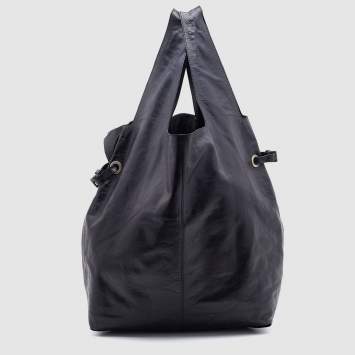 Pre Owned Givenchy Black Leather Hobo