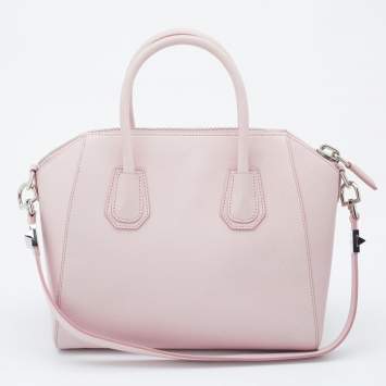 Pre Owned Givenchy Pink Leather Small Antigona Satchel