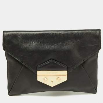 Pre Owned Givenchy Black Leather Envelope Antigona Clutch