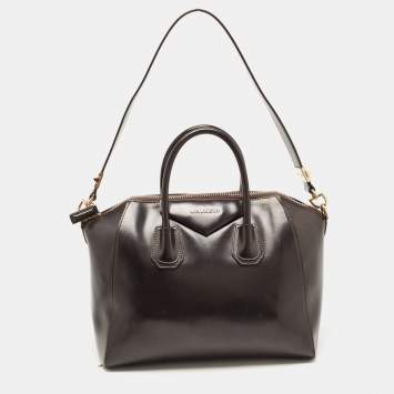 مملوكة مسبقًا Givenchy Dark Brown Leather Medium Antigona Satchel