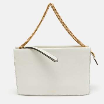 Pre Owned Givenchy White Leather Cross3 Crossbody Bag