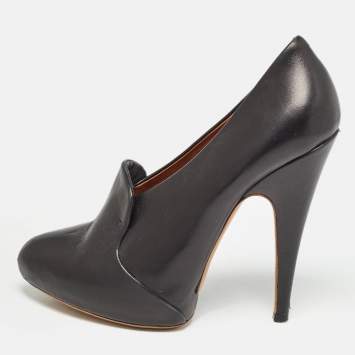 Pre Owned Givenchy Black Leather Pumps Size 37