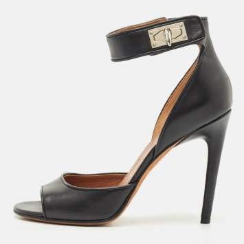 サンダル・ミュール GIVENCHY Black Leather Shark Sandals Givenchy Black Leather Shark Sandals | italist