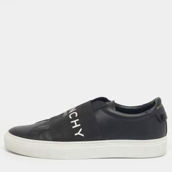 Pre Owned Givenchy Black Leather Urban Street Low Top Sneakers Size 39