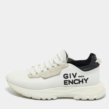 Pre Owned Givenchy White Leather and Suede Spectre Lace Up Sneakers Size 39