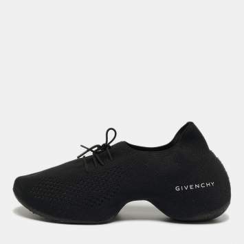 مملوكة مسبقًا Givenchy TK-360 Size 37 Black Knit Fabric Low Top Sneakers