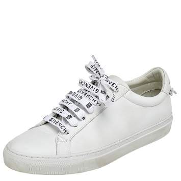Pre Owned Givenchy White Leather Urban Street Low Top Sneakers Size 38
