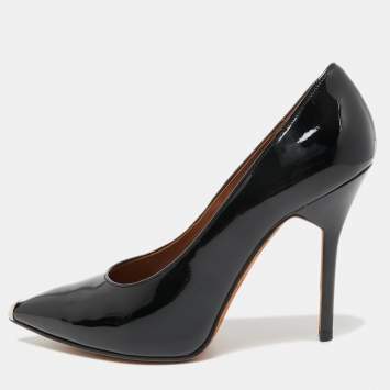 Pre Owned Givenchy Black Patent Leather Pointed Toe Pumps Size 41