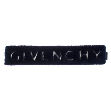 Pre Owned Givenchy Blue Faux Fur and Leather Bag Strap