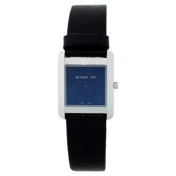 Pre Owned  Givenchy Black Stainless Steel Patent Leather GV.5200L Women's Wristwatch 27 mm