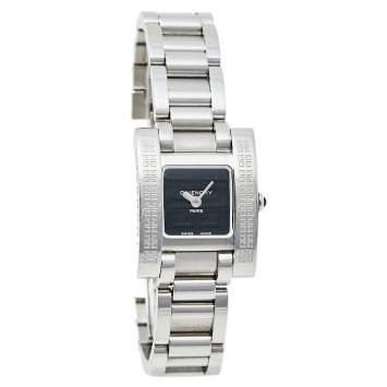 Pre Owned Givenchy Black Stainless Steel Koleos Quartz Women's Wristwatch 23 mm