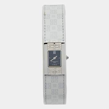 Pre Owned Givenchy Grey Stainless Steel Expression REG. 92438731 Women's Wristwatch 18 MM
