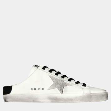 Pre Owned Golden Goose Black leather Muller EU 38