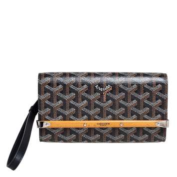 Goyard Black Goyardine Coated Canvas and Leather Monte Carlo Phone Case