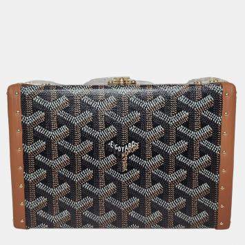 Goyard Minaudiere Goyardine Canvas Trunk Bag