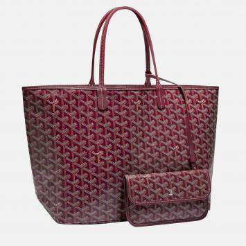 Goyard Burgundy Goyardine Coated Canvas and Leather Saint Louis PM Tote Bag