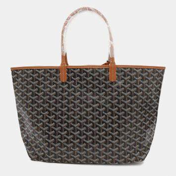 Goyard Black PVC Leather Saint Louis PM Tote Bag