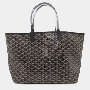 Goyard Black PVC Leather Saint Louis PM Tote Bag