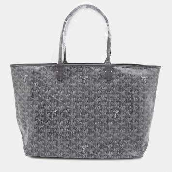 Goyard Grey Coated Canvas Leather  Saint Louis PM Tote Bag