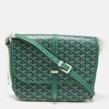 新品未使用　Goyard Bandoulière 114 Vest グリーン Goyard Goyardine Green Cap Vert PM Bag Palladium Hardware