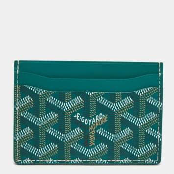 Goyard Green Coated Canvas Saint Sulpice Card Holder