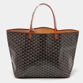 Goyard Brown Goyardine Coated Canvas and Leather Saint Louis GM Tote