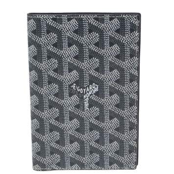 Goyard Grey Goyardine Coated Canvas Passport Cover