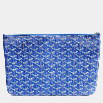 Goyard Blue PVC Senna MM Bag