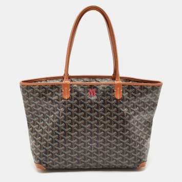 Goyard Brown Goyardine Coated Canvas Artois PM Tote
