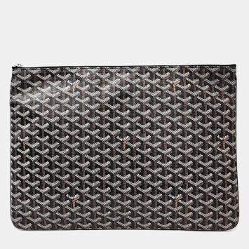 Pre Owned Goyard Brown PVC Goyard Senna GM bag