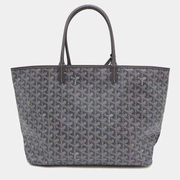 Goyard Gray PVC Leather Saint Louis PM Tote Bag