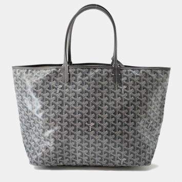 Goyard Grey PVC Leather Saint Louis PM Tote Bag