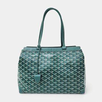 Goyard Green PVC Bellechasse PM bag