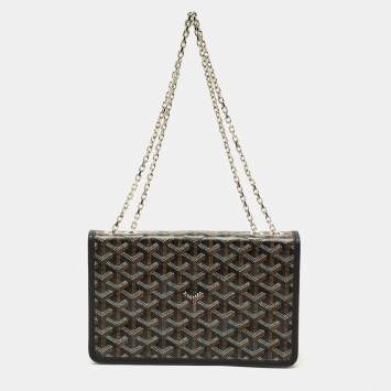 Goyard Black Goyardine Coated Canvas Alexandre III Shoulder Bag