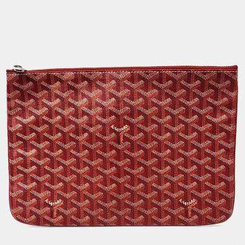 Goyard Red PVC Sena MM
