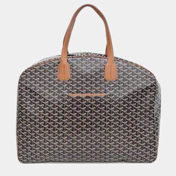 Goyard Black/Tan PVC Savile Row Suitcase