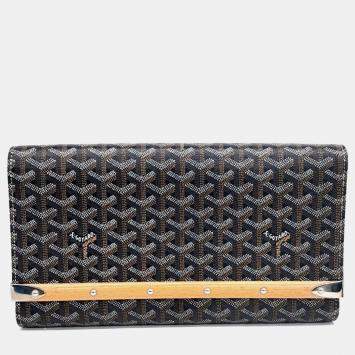 Pre Owned Goyard Black Monte Carlo Clutch