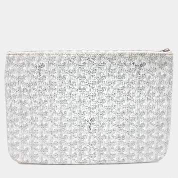Goyard White PVC Senna MM