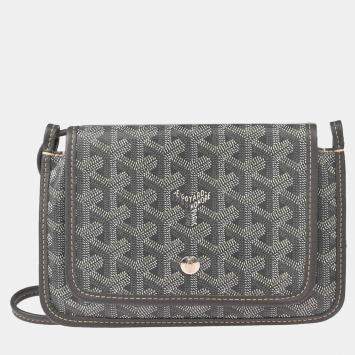 مملوكة مسبقًا Goyard Gray Plumet Shoulder Bag Pochette Wallet WOC