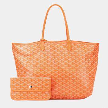 Pre Owned Goyard Saint Louis Pm Tote Bag Orange