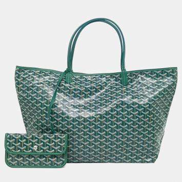 Goyard Grey Goyardine Coated Canvas and Leather Saint Louis GM