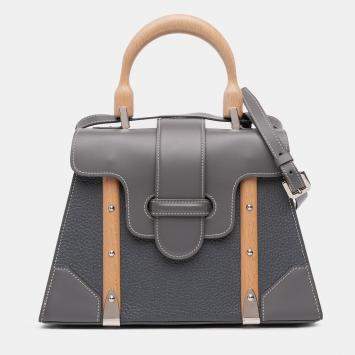 Pre Owned Goyard Leather Saigon Structured MM